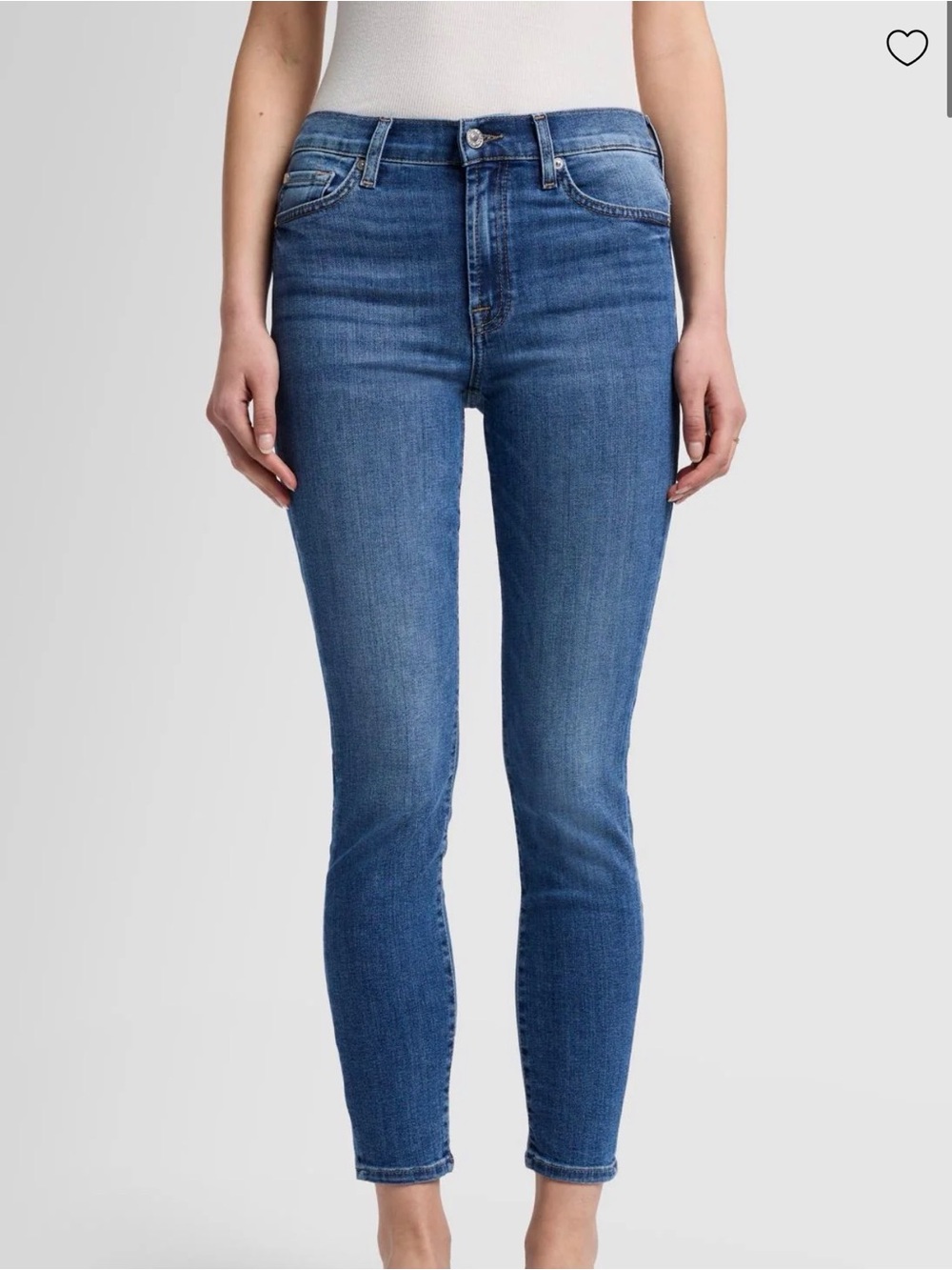 7 For All Mankind Medium Blue Skinny Jeans